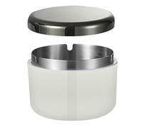 Outdoor Cigarette Ashtray with Lid, hanlongyu Modern Decorative Box Smokeless Ashtray, Plastic Casing Ash Holder with Stainless Steel Inner Liner Ashtrays for Patio Home Tabletop