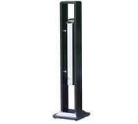 Outdoor Cigarette Butt Receptacle with Bottom Lock Design for Large-Capacity Use