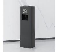 Outdoor Cigarette Butt Receptacle with Lid, Adjustable Floor Standing Ashtray for Patio and Home Use