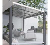 Outdoor Clear Pvc Roller Blinds Waterproof Transparent Roll Up Blinds Outdoor Pergola Garden Gazebo Dust Proof Roller Shades 0.5mm Partition Rain Curtains With Accessories,A,180 * 200cm