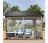 Outdoor Clear Pvc Roller Blinds, Waterproof Transparent Roll Up Blinds, Outdoor Pergola Garden Gazebo Roller Shades, 0.5mm Partition Rain Curtains,WxH-130x250cm/51.2 * 98.4in