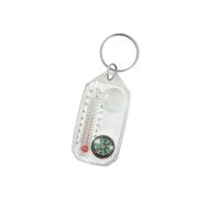 Outdoor Climbing Buckle Compass Pointer Camping Tool Small Keychain Thermometer Pocket Size Compass