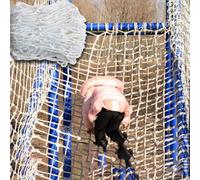 Outdoor Climbing Net 26x33FTWhite Safe Net for Stairs Cat Balcony Protect 0.6cm Rope Diameter Indoor Patio Fence Pet Mesh Toy Network
