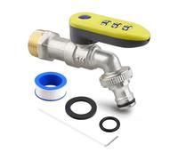 outdoor code lock key with upgraded yellow handle, keyless design, brass material, fit for houses, vacant rooms and holiday homes