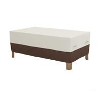 Outdoor Coffee Table Cover with Elastic Hem and Adjustable Straps for Dependable Fit on Common Patio Table Sizes (48 * 28 * 13in)