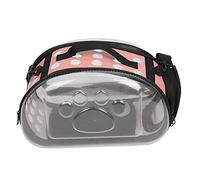 Outdoor Collapsible Pet Carrying Bag, Transparent Cat Puppy Carrier Shoulder Cage, Thick Bite - Plastic with Ventilation Design, Sturdy Four - Legged Base for Small Anima (M)