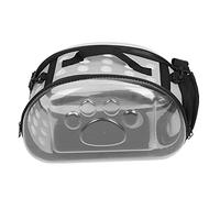 Outdoor Collapsible Pet Carrying Bag, Transparent Cat Puppy Carrier Shoulder Cage, Thick Bite - Plastic with Ventilation Design, Sturdy Four - Legged Base for Small Pets (S)