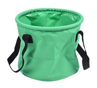 Outdoor Collapsible Water Bucket Carrier Leakproof Folding Pail Green 30L