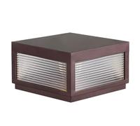Outdoor Column Lamp Gate Bollard E26 Hardwired Pillar Light Waterproof Modern Industrial Style Stigma Lamps 11.8in Dark Super Bright Metal Glass Post Lights for Villa Gate Walled Garden