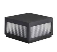 Outdoor Column Lamp Gate Bollard E26 Hardwired Pillar Light Waterproof Modern Industrial Style Stigma Lamps 11.8in Dark Super Bright Metal Glass Post Lights for Villa Gate Walled Garden
