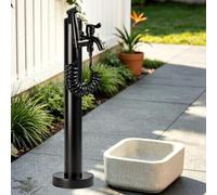 Outdoor Column with Faucet, Free Standing Cylindrical Vertical Water Tap Post, Outdoor Decorative Hydration Source for Garden Farm Pasture Backyard(Height: 95cm/37.4in)