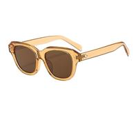 Outdoor Commuter Men Sunglasses Vacation Women Driving Sun Glasses(Orange)