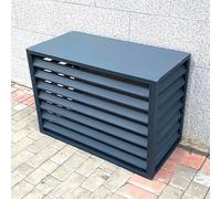 Outdoor Condenser Protective Cover Air Source Heat Pump Covers 1.5P/2~3P/5P Aluminum Air Conditioner Cover for Outside Units, Fallen Leaf Protection AC Unit(Gray,100 * 50 * 70cm)