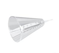 Outdoor Cone Rain Gauge for Precise Rainfall Measurement, Suitable for Garden, Lawn, Landscaping with Clear and Plastic Construction