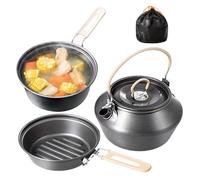 Outdoor Cooking Kit - Camping Cooking Battery, Travel Stove | Portable Teapot for Hiking, Survival, Hunting, Barbecue, Picnic, Party, Festival, Garden, Beach