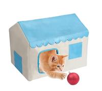 Outdoor Cooling Cat House - Shelter for Stray Cats | Insulated Closed Shelter for Small Dogs, Back Door, Lawn, Garden, Balcony, Patio, All