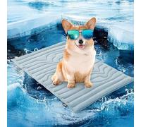 Outdoor Cooling Mat for Dogs - Reversible Dog Cooling Pad with Cool & Warm Sides, Pet Coolings Mat for Dogs Cats, Ideal for Indoor Crates & Summer Travel (Blue,150 * 101cm)