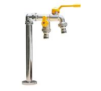 Outdoor Copper Brass Water Faucet Column Frost Resistant Spigot for Garden Antifreeze Outdoor Watering Solution (42cm/17in)