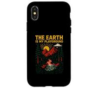 Outdoor Creation Earth Is My Playground Vintage Mens Faith Case for iPhone X/XS
