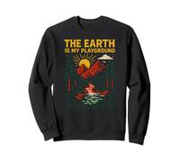 Outdoor Creation Earth Is My Playground Vintage Mens Faith Sweatshirt