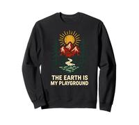 Outdoor Creation Earth Is My Playground Vintage Mens Faith Sweatshirt