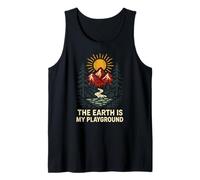 Outdoor Creation Earth is My Playground Vintage Mens Faith Tank Top