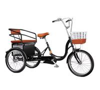 Outdoor cruiser bikes with passenger seat,elderly adult tricycle with sensitive brake,leisure shopping cart rickshaw pedal bicycle