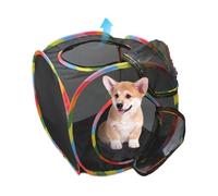 Outdoor Cube for Cats - Foldable Play House for Pets | Ventilated Mesh 40.5 x 41 x 39 cm with Durable Structure, Compact Enclosure for Climbing Scratching and Resting Rabbit Puppy