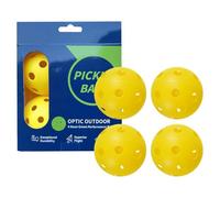 Outdoor Cucumber Ball for Outdoors, 4 x Set of High Bounce for Children, Indoor Outdoor Pickle Ball for Beginners, Advanced, Home, School, Gym