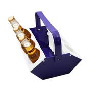 Outdoor Cup Holder, Beverage Rack for Refreshments with Ice Cooling Capacity, Sturdy ABS Build with Ergonomic Grip for Camping Trips and Fishing, Versatile Six Slot Storage