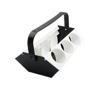 Outdoor Cup Holder, Beverage Rack for Refreshments with Ice Cooling Capacity, Sturdy ABS Build with Ergonomic Grip for Camping Trips and Fishing, Versatile Six Slot Storage