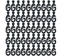 Outdoor Curtain Hooks, 50 Hooks for Mosquito Net, Anti-Corrosive Rings Curtains Pergola Brackets Multipurpose for Outdoor Indoor Balcony Patio Garden Kitchen Living Room Bedroom