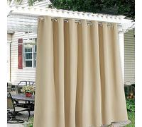 Outdoor Curtains 132x160cm, 2-Piece Waterproof Sunshade for Balcony, Side Canopy Curtains with Grommets, Perfect for Patio, Gazebo, and Deck Privacy.
