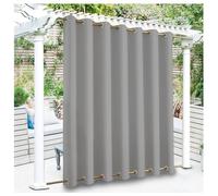 Outdoor Curtains for Patio Waterproof 2 Panels Blackout Privacy Curtains Windproof Drapes Top & Bottom Grommets for Yard Gazebo Porch Pergola Backyard,2 PCS,52 * 100 inch（W*L）