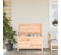 vidaXL Outdoor Cushion Box Garden Storage Box Tool Deck Box Solid Wood Fir