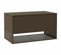 Outdoor Cushion Box Poly Rattan Outdoor Cushion Storage vidaXL