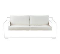 Beliani Outdoor Cushion Cover Set ARDEA White, White