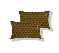 Outdoor Cushion Covers, 2 Pinds Outdoor Cushions Waterproof, Rectangle Cushion Covers 15.7x27.6 inch, Linen Garden Cushions Brown Retro, Double Sided Pattern, Invisible Zipper, Pillow Decor S0-993
