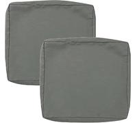Outdoor Cushion Covers Replacement Splash Proof, Patio Seat Slipcovers Waterproof with Zipper - High UV Resistant for Garden Chair, Couch, Sofa & Backyard(Color4,65 x 65 cm (Lot de 1))
