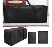 Outdoor Cushion Storage Bag, 210D Oxford Dust Proof Anti Living Water Outdoor Cushion Storage Outdoor Furniture Cushion Storage Bag Cover (122 * 39 * 55)