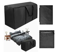 Outdoor Cushion Storage Bag, Patio Cushion Storage Bag Outdoor Cushion Storage Outdoor Furniture Cushion 210D Oxford Dust Proof Anti Living Water Storage Bag Cover (122 * 39 * 55)