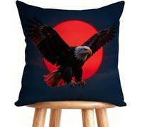 Outdoor Cushions 20x20 Inch Sofa Pillows Eagle Decorative Pillows Cases Linen, Double-Sided Printing for Home Decor Bird J-9D34I
