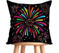 Outdoor Cushions 26x26 Inch Sofa Pillows Black Decorative Pillows Cases Linen, Double-Sided Printing for Home Decor Landscape 9-5XBLR