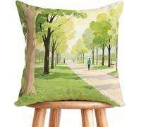 Outdoor Cushions 28x28 Inch Sofa Pillows Back View Decorative Pillows Cases Linen, Double-Sided Printing for Home Decor Garden 9-VVTN8