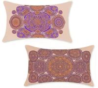 Outdoor Cushions 50x70 cm Set of 2 Solid Color Outdoor Cushion Covers 50 x 70 cm Throw Pillow Covers Bohemia Decorative Pillowcase Linen Invisible Zipper HD Double Sided Printing Home Decor 3-709U2