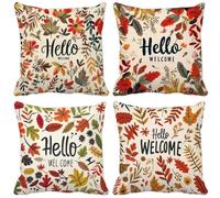 Outdoor Cushions 55cm x 55cm Modern And Simple Cushion Covers Set of 4 Sofa Pillows Covers Soft Square Decorative Pillows Nordic Pattern Design, Spring Summer Patio Garden Furniture Home Decor d25-39
