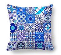 Outdoor Cushions 55x55 cm Cushion Covers Blue Throw Pillow Covers,E-160