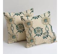 Outdoor Cushions 55x55 cm Simple Cushion Covers Waterproof Soft Pillows Set of 2 Decorative Pillowcases Outdoor Garden Cushions Line Double Sided Printing for Garden Furniture Balcony Decor Gifts C834