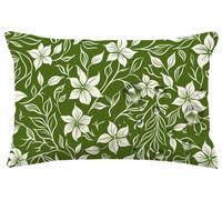 Outdoor Cushions 60cm x 90cm,Green Cushion Covers Waterproof Garden Pillow Case with Zipper,Set of 2 Large Pillowcases with Stitched Edges,Leaf Decorative Pillows for Couch Patio Farmhouse Decor m592
