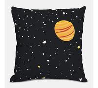 Outdoor Cushions Black Cushion Covers 45 x 45 cm Universe Pillows Covers Linen Waterproof with Invisible Zipper Decor Square Throw Pillowcases for Garden Furniture Patio Couch Sofa Bed Balcony S#771